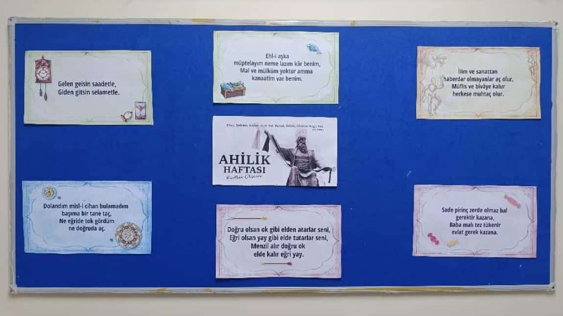 AHİLİK KÜLTÜR HAFTASI